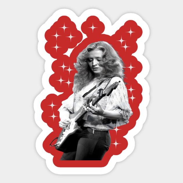 Bonnie Raitt Sticker by Alice Chevalier